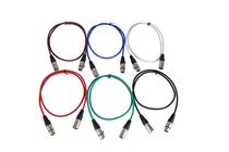 XLR Male to XLR Female Patch Lead 3 Pin Balanced Choice of Length